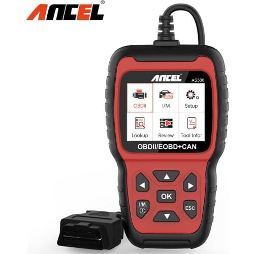 ANCEL AS500 OBD2 Automotive Scanner Professional Code Reader Auto Diagnosis Tool Check Engine Multilingual Multibrand Diagnostic