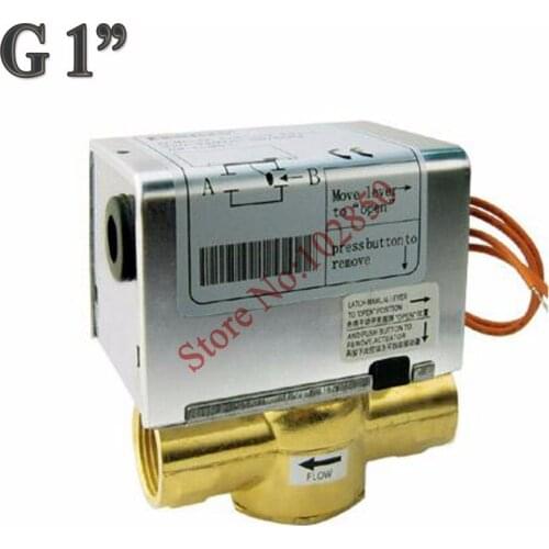 G1" Two-way Electric Valve,220-240VAC50/60Hz,magnetic hysteresis synchronous motor 5RPM,Removable actuator