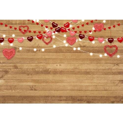 Retro Valentines background photography vinyl fotografia heart banner photo backdrop for photo studio props photophone lv-1217