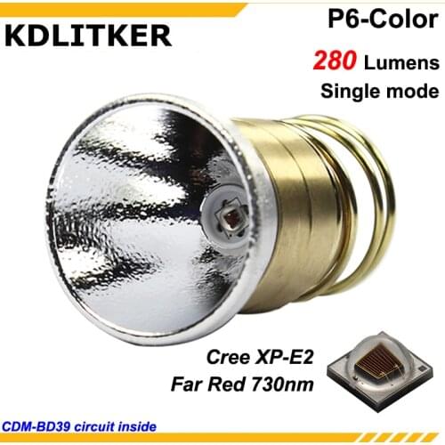 KDLITKER P6-COLOR Cree XP-E2 Far Red 730nm 280 Lumens P60 Drop-in Module (1 pc)