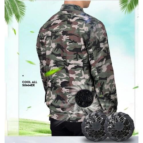 Summertime USB Charing Vest Fan Fad Men Vrouwen Fashion Jacket Air Conditioning Outdoor Fast Cooling Coat Fishing Cycling Top