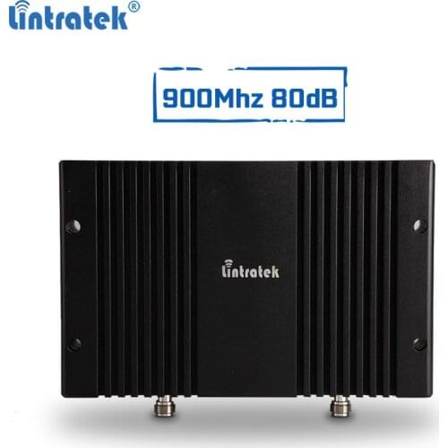 Lintratek 80dBi gsm repeater 900Mhz cellular signal booster 3g 2g mobile signal amplifier AGC MGC with LCD display tele 2#5.4
