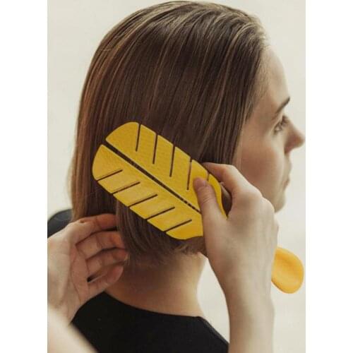 Massage Comb without Knotting Hairdressing Hollow Leaf Hairbrush Suitable For Wet Dry Long Short Thick Curly And Tangled Hair