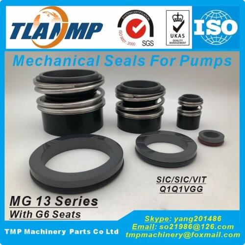 MG13/20-Z (MG13-20/G6) Burgmann TLANMP Mechanical Seals With G6 O-ring Stationary seat for Shaft Size 20mm Pumps (SIC/SIC/VIT)