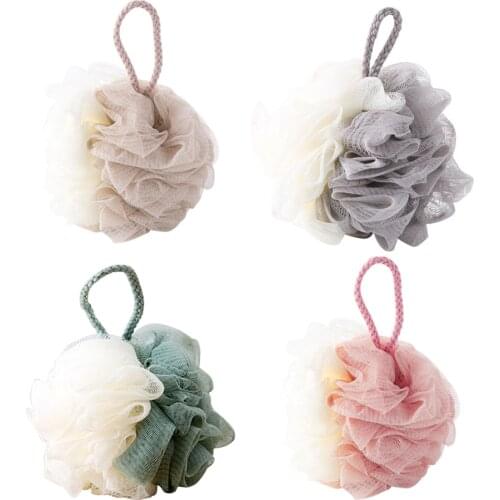 Soft Mesh Bath Sponge Balls Nylon Cleaning Brush Buffer Shower Puff Body Exfoliate Wash Scrubbers Bathroom Supplies