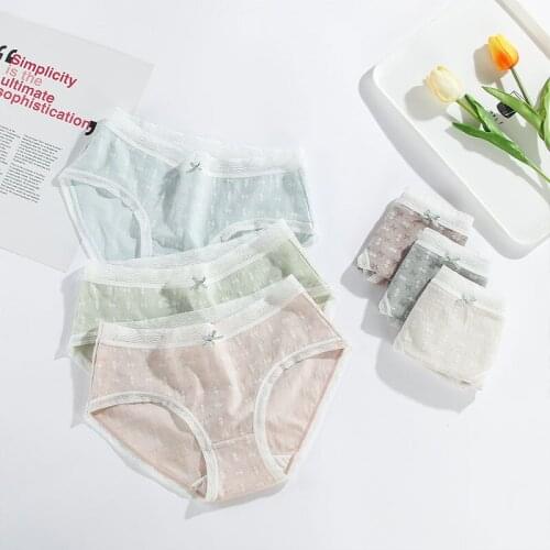 2020 NEW Cotton Panties For Women Breathable Briefs Ladies Sexy Lingerie Girl Underwear Female Underpants Solid Color Soft Pant
