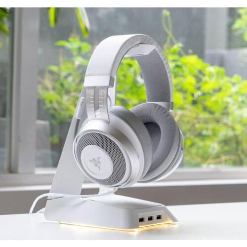 Original Razer Mercury Chroma RGB light Charging base station USB HUB Headphone stand for Razer Headset Accessory