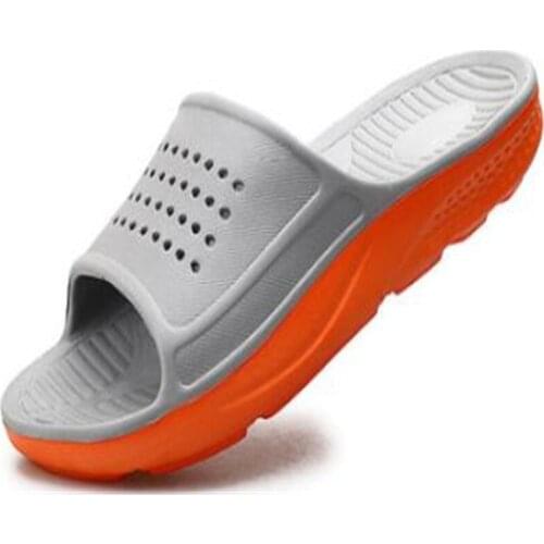 New mens slippers fashion open-toe thick-soled non-slip lightweight and comfortable couple casual slippers men sandals