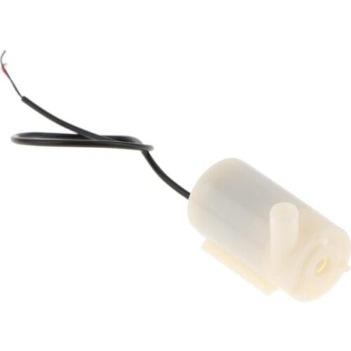 Low Noise Submersible Pump, Mini Micro Water Pump DC 3-5V, Mobile Phone Charger or USB Drive (1.2-1.6L/Min)