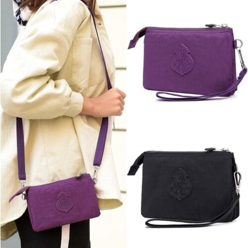 Women Coin Purse Cute Mini Messenger Bag Nylon Female High Quality Small Keychain Cell Phone Wallets Crossbody Bags