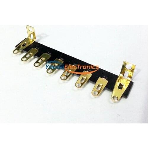 10pcs Gold plated 8pins Tube Amp Terminal Strip Tag Board Turret Board FOR HIFI DIY
