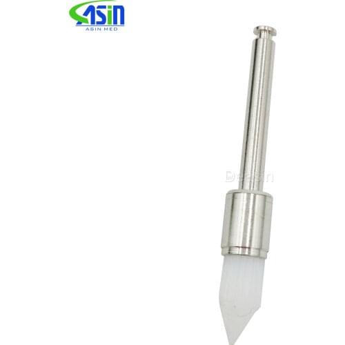 100 Pcsx high quality Dental Prophy Brush White Nylon Tapered Type Polishing Brush dentist