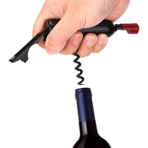 2 In 1 Bottle Opener For Red Wine Corkscrew Waiter Bottle Beer Cap Opener Kitchen Accessories Gadgets Bottle Opener Bar Tools