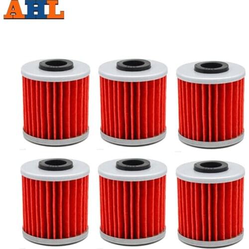 AHL 6pcs High Performance Powersports Cartridge Oil Filter for SUZUKI RMZ450 RMZ 450 449 2005-2015