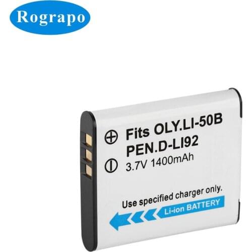 New Li-50B Camera Battery For Olympus MJU Stylus 1010 1020 1030SW SH2 SH25 SP720UZ SP-810UZ SZ10 SZ11 Ricoh CX3 CX4 D-LI92 DLI92