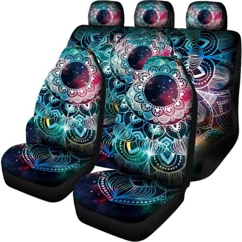 Aimaao Car Interior Accessories Car Seat Cover Bohemian Style Soft & Comfort Auto Protector Decorations For Kia Ceed Fiat VW