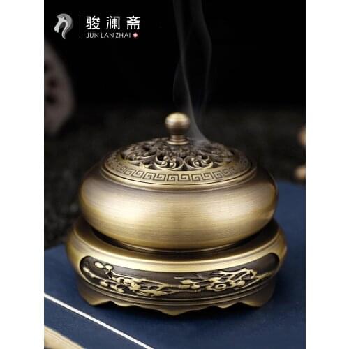 Aromatherapy Backflow Incense Burner Aluminum Sandalwood Incense Burner Holder Gothic Decor Porta Incienso Insense Burner