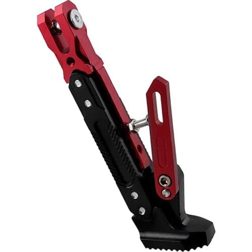 CNC Aluminum Alloy Motorcycle Kickstand, Motorcycle Accessories Motor Scooter Modified Adjustable Tripod Holder