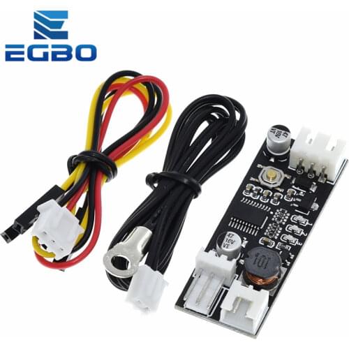 Single 12V 0.8A DC PWM 2-3 Wire Fan Temperature Control Speed Controller Chassis Computer Noise Reduction Module NTC B 50K 3950