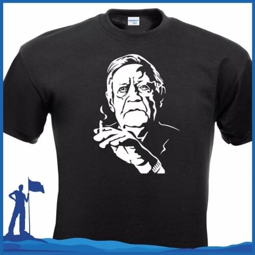 Male Harajuku Brand Clothing Top Selling Design T-Shirt Helmut Schmidt Bundeskanzler Altkanzler Kanzler Deutschland Tee Shirts