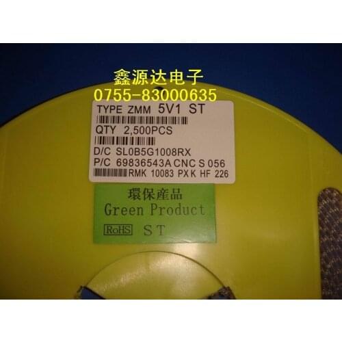 NEWThe new regulator 1 / 2W 5.1V ZMM5V1 ( SMD LL34 package ) bulk price