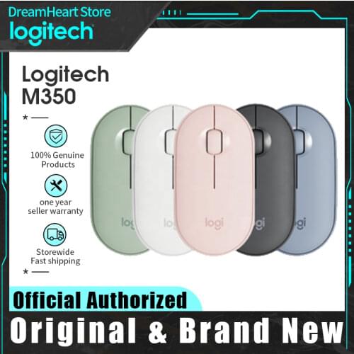 Logitech M350 Pebble Wireless Mouse Bluetooth For Pc Laptop Ipad Slient Home Office Minnie Mouse Macbook Air Souris Ergonomique