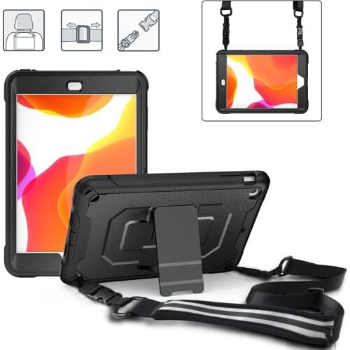 Full Body Protective Shockproof Cover for iPad Mini Case 2019 Shoulder Strap Funda Stand Cover for iPad Mini 1 2 3 4 5 Case