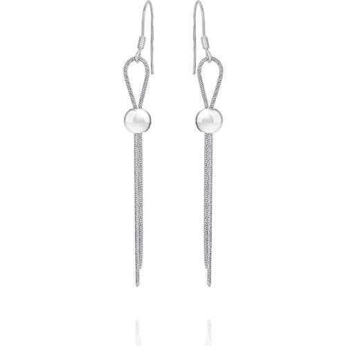 Rich Line Silver Earrings