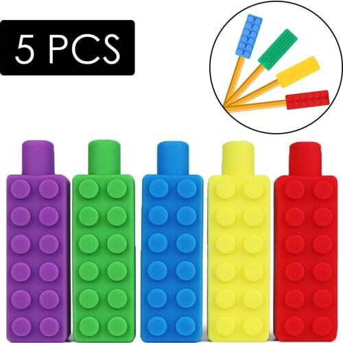 Sensory Chewing Toy Chewy Stick Silicone Non-toxic Teething Toy For Boys Girls Kids Food-grade Silicone Pendant Teether
