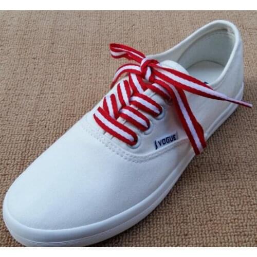 Fashion Double Color Cotton Shoe Laces 90cm/120cm Flat Shoelaces Sport Shoelaces For Sneakers One Pair Free Shipping