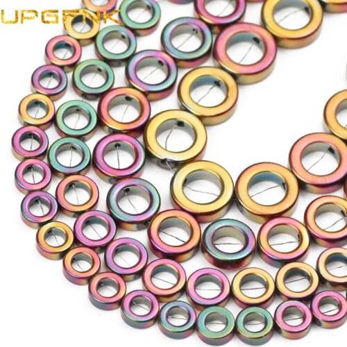 UPGFNK Natural Rose Red Hematite Stone 8/10/12/14mm Round Circle Spacer Loose Beads For Jewelry Making Diy Bracelet accessories