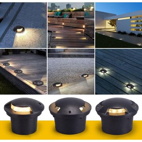 IP68 Waterproof LED Step Stair Light Outdoor LED Underground Light Patio Lawn Spotlight Landscape Garden Path Buried Light