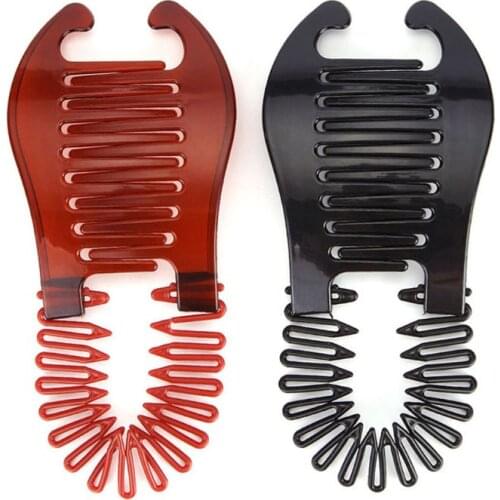 2 Colors Hollywood Large Comb Banana Clip Hair Riser Claw Hair Accessory Women NEW