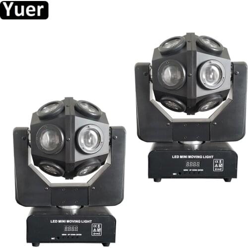 2Pcs/Lot Moving Head 12x10w RGBW 4IN1 LED Beam Light DMX512 Football Moving Head Light Professional DJ Party Disco Stage Lights