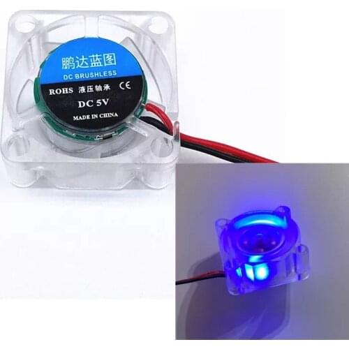 5pcs Hydrulic bearing 2510 25MM 25x25x10MM Graphics card Cooling fan 5V 12V 24V m.2 SSD Fan with LED 2pin