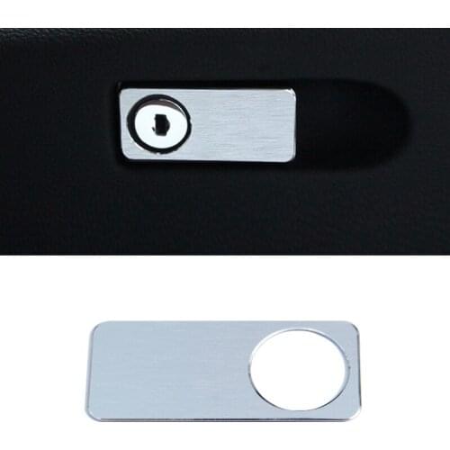 Aluminum Chrome Keyhole Cover Trim Sticker For Mercedes Benz C Class W204 E Class W212 GLK X204 GLS Car Accessories
