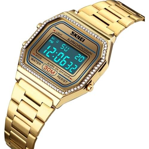 SKMEI Fashion Women Watch Digital Alarm Watches Waterproof Week Chrono Women Luxury Ladies Wristwatch Relogio Feminino