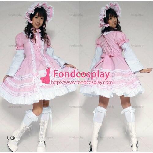 Gothic lolita sweet pink dress cosplay costume Tailor-made[G180]