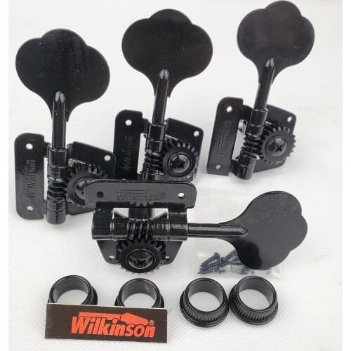 Open Frame Electric Bass Machine Heads Tuners Wilkinson Tuning Peg Black for bass WJBL-200 Made In Korea