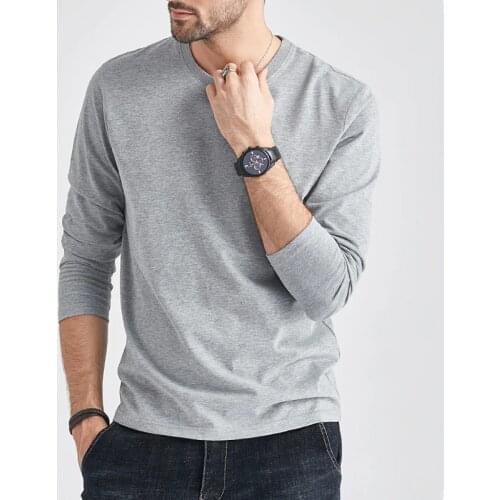 Long Sleeve T-Shirts Men Women 100% Cotton Summer Short Tees Solid Basic Soft Male Female Tshirt Slim Fit Plain Tee Shirt Autumn