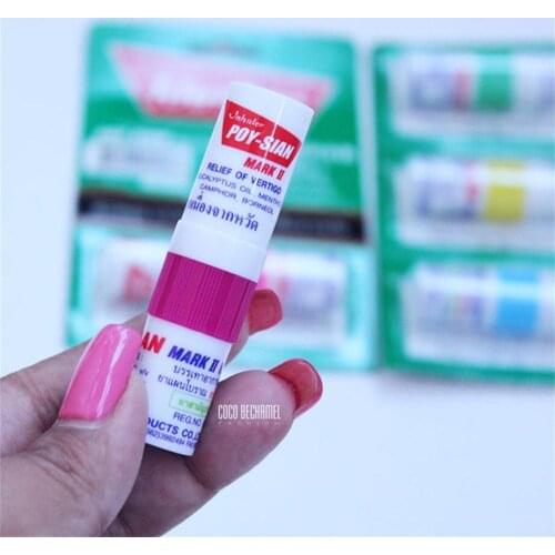 Ifory 3 Pieces Thailand Nasal Inhaler Refreshing Brain Aroma Mint Aspirator Anti Fatigue Relieve Motion Sickness Aroma Oil Stick