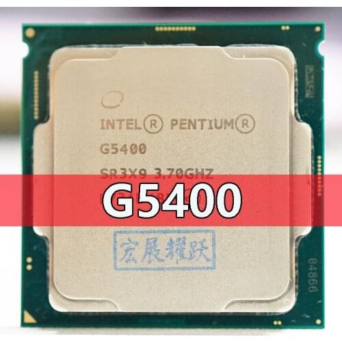 Intel PC Desktop computer Pentium Processor G5400 3.7G 512KB 4MB CPU LGA 1151-land FC-LGA 14 nanometers Dual-Core CPU