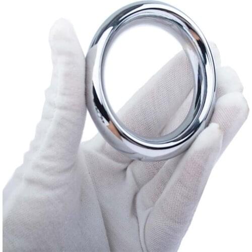 Stainless Steel Penis Rings Reusable Condoms Lock Sperm Delay Time Male Chastity Device Sex Toys For Men Masturbors Cockring