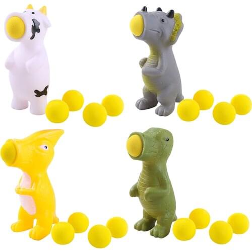 Cow Ball Blaster-Animal Popper Indoor And Outdoor Toys With 5 Foam Balls
