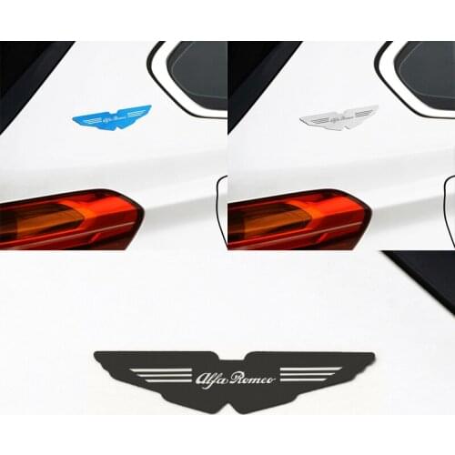Creative 3D Metal Wings Car Sticker stainless steel Emblem Badge Decal For alfa romeo 159 147 156 giulietta Car Accessories