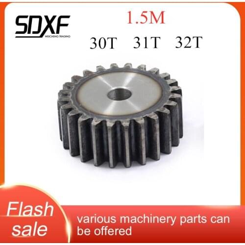 A piece of 1.5M plane gear 30T/31T/32T, 45# steel, the machining hole needs to be machined