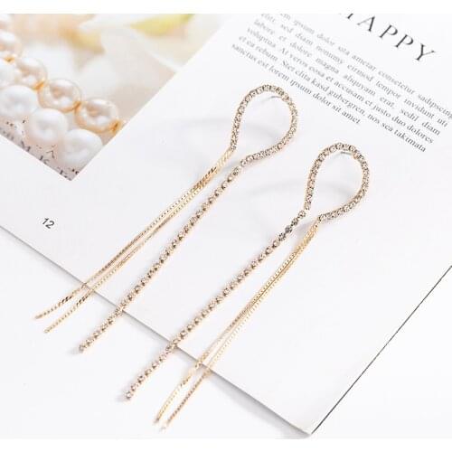 YFJEWE Summer Long Tassel Earrings for Women Big Sector Statement Dangle Earrings Bohemian Fringe Earring Jewelry E543