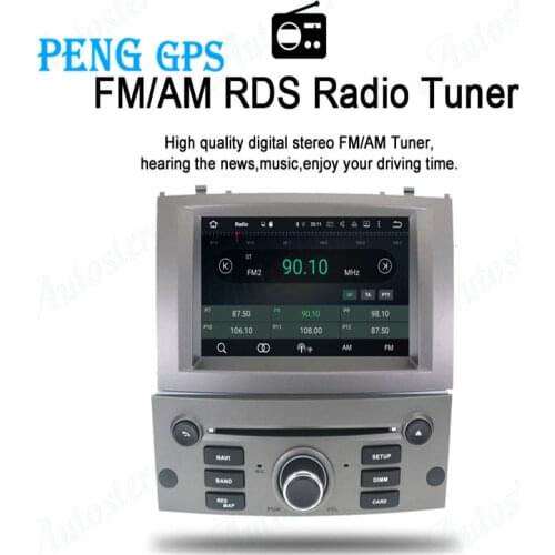 Android 9.0 Car DVD player Tape Recoder GPS Navigation for Peugeot 407 2004-2010 Car Head Unit Multimedia Player Radio Tape