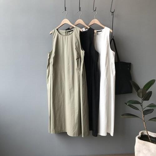 Fashion influx new sleeveless dress summer and autumn temperament was thin large size Korean vest skirt maternity dress
