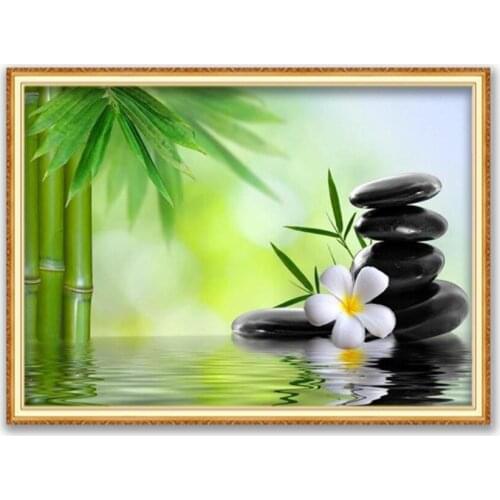 Region Zen DIY Cross Stitch Embroidery 11CT Kits Craft Needlework Set Cotton Thread Printed Canvas Home Decoration New Design